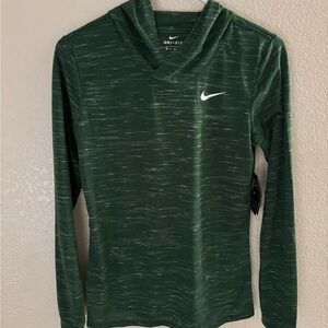 Nike Forest Green Dri-FIT Hoodie - XS